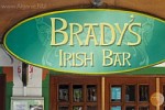 De Brady’s bar in Carvoeiro, zeer gewild bij de Engelse en Ierse toeristen.