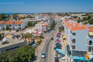 Estrada do Farol aka restaurant street. Plenty of choice from many options.