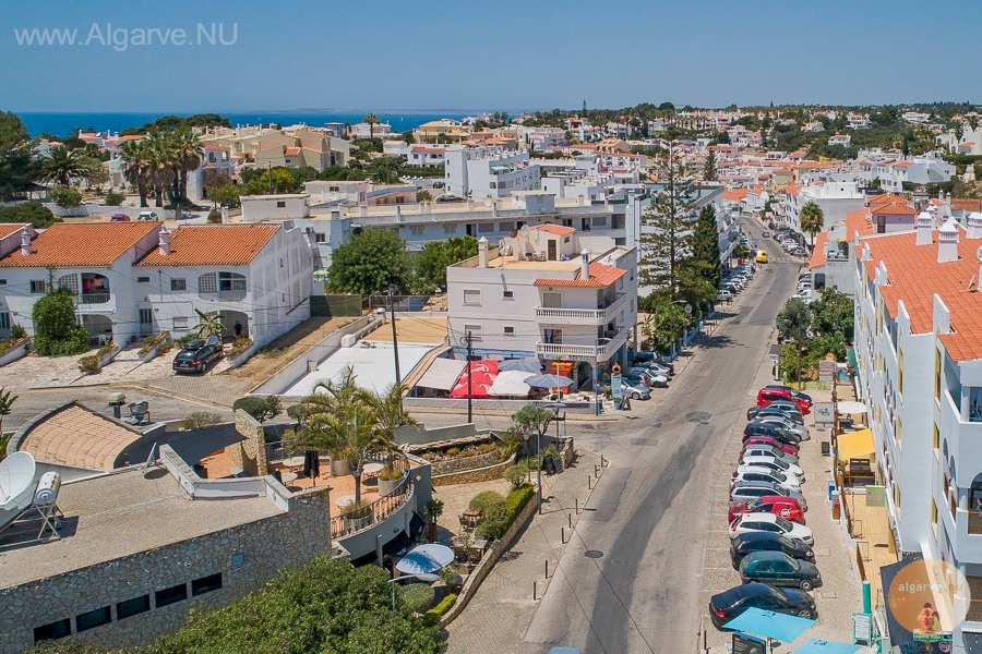 Estrada do Farol aka restaurant street. Plenty of dining choices