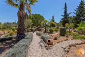 Jardin de 4.500m2 avec palmiers.