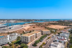 Vue aérienne de l'appartement avec vue sur la mer