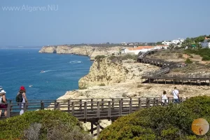 The promenade over the rocks at Carvoeiro.