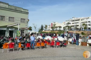 Enjoying a "sardines pastela" sandwhich